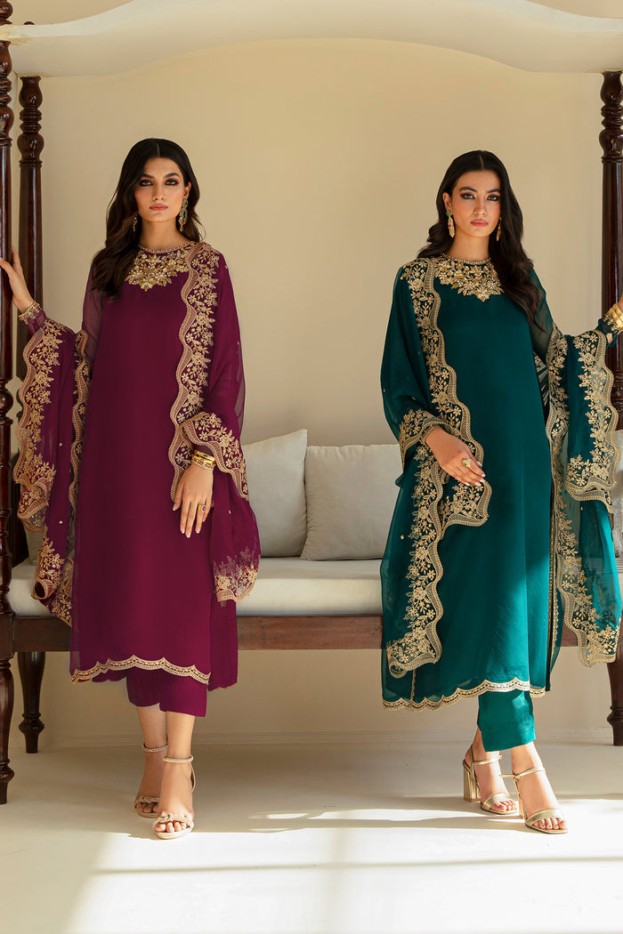 Chiffon 3pcs suit