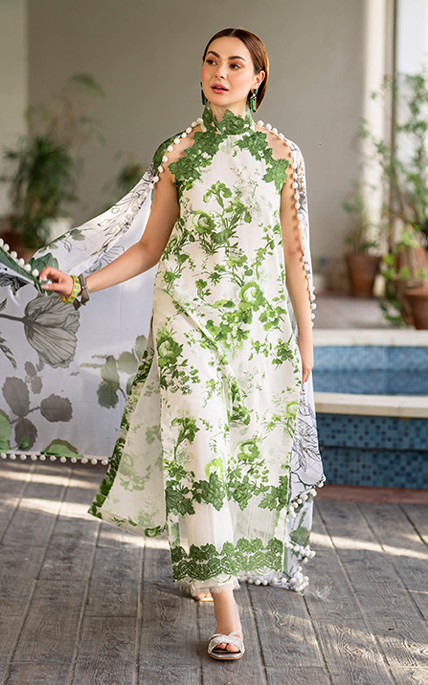Printed lawn
