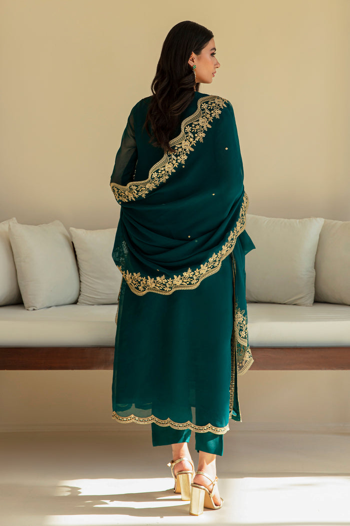 Chiffon 3pcs suit
